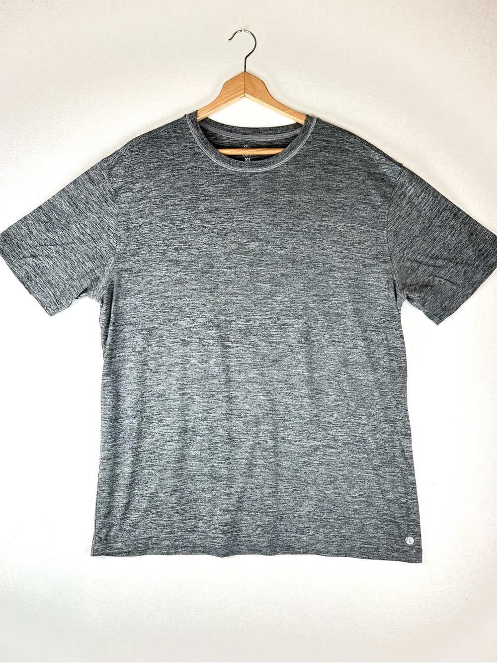 Rhoback Men's Tailwind Performance T-Shirt Heather Grey Golf Athleisure